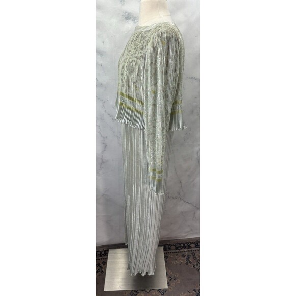 Vintage Jeanne Marc Designer Gown Dress 4/6 Accordion Pleated Art Deco Ethereal - Picture 15 of 16